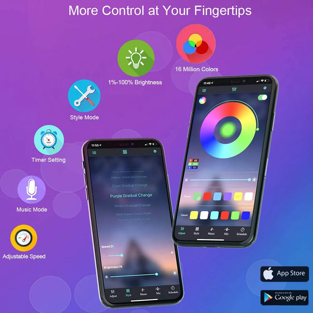 Bande lumineuse LED Bluetooth TV