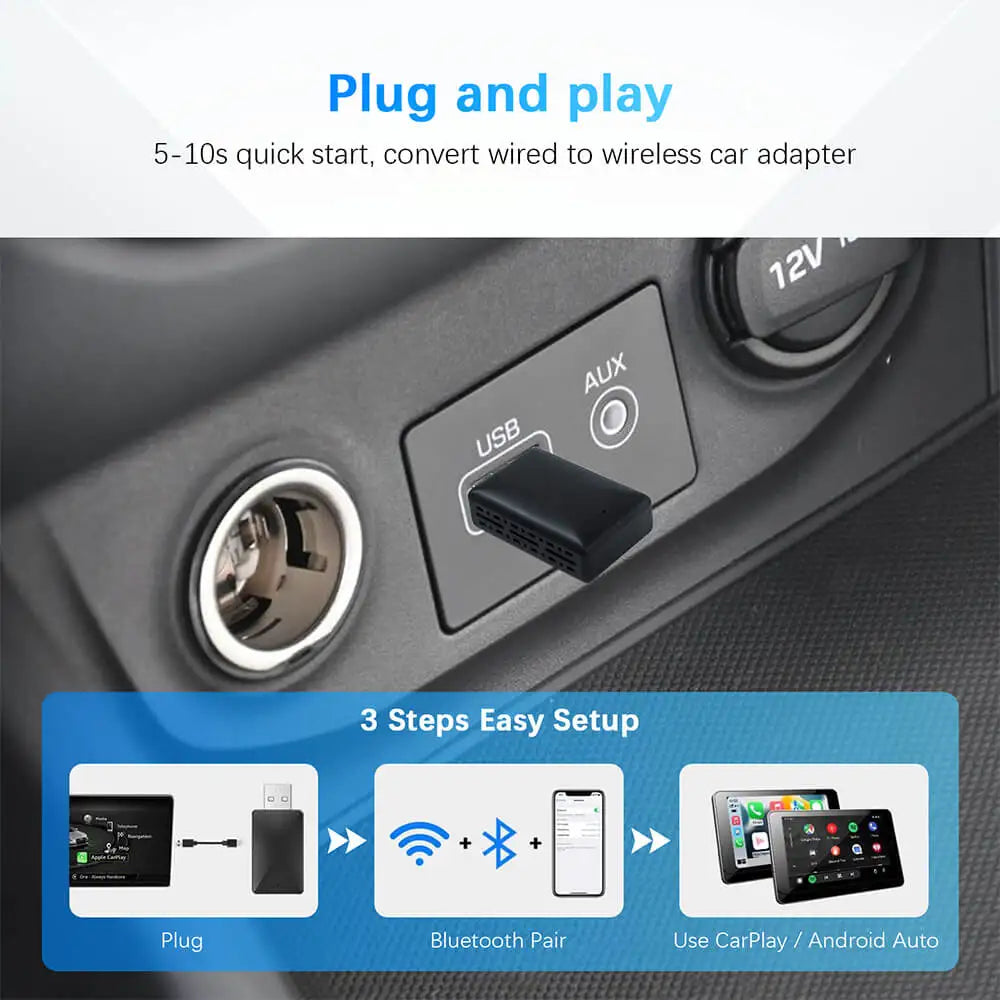 CarPlay Android Auto Adaptateur usb
