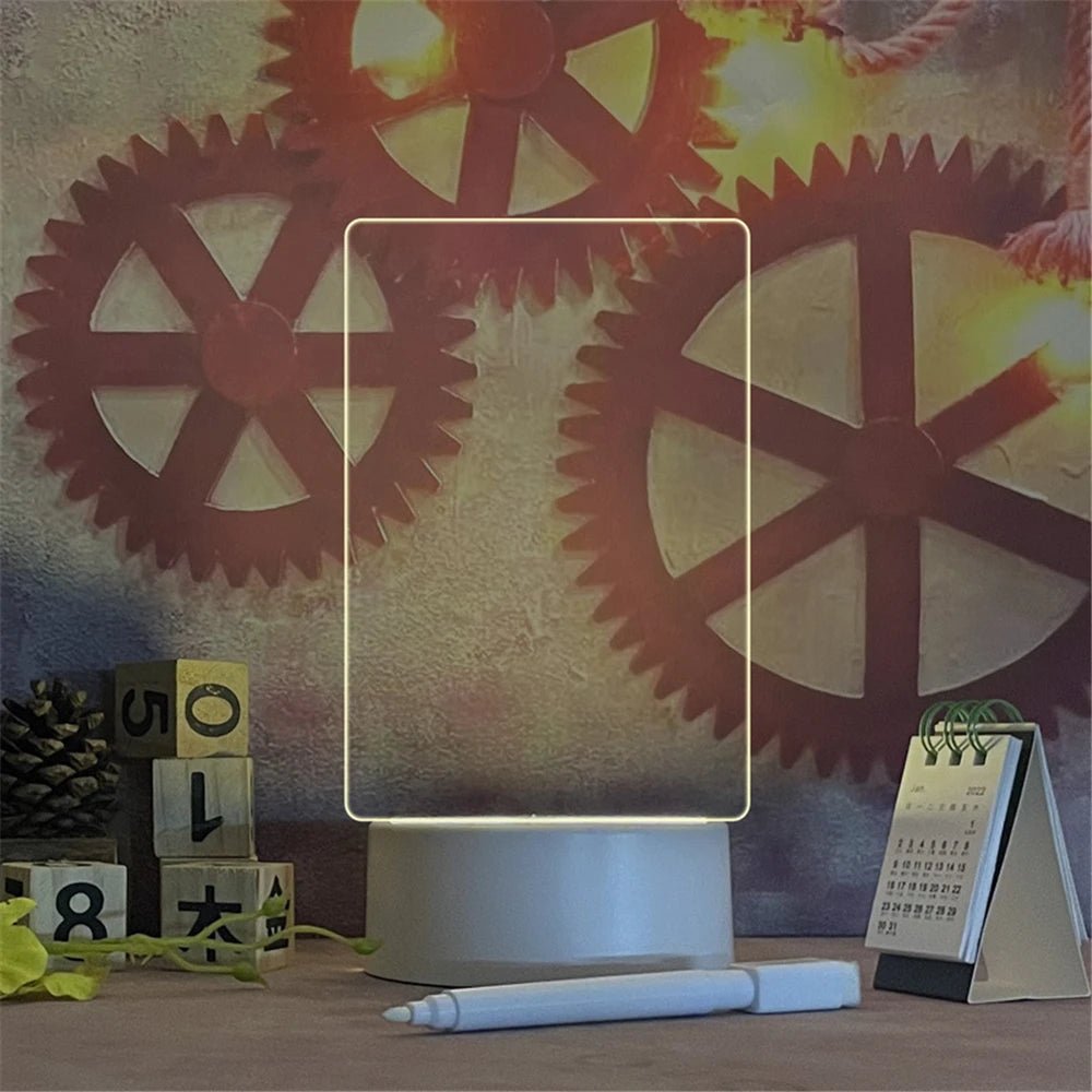 Veilleuse LED transparente et lumineuse