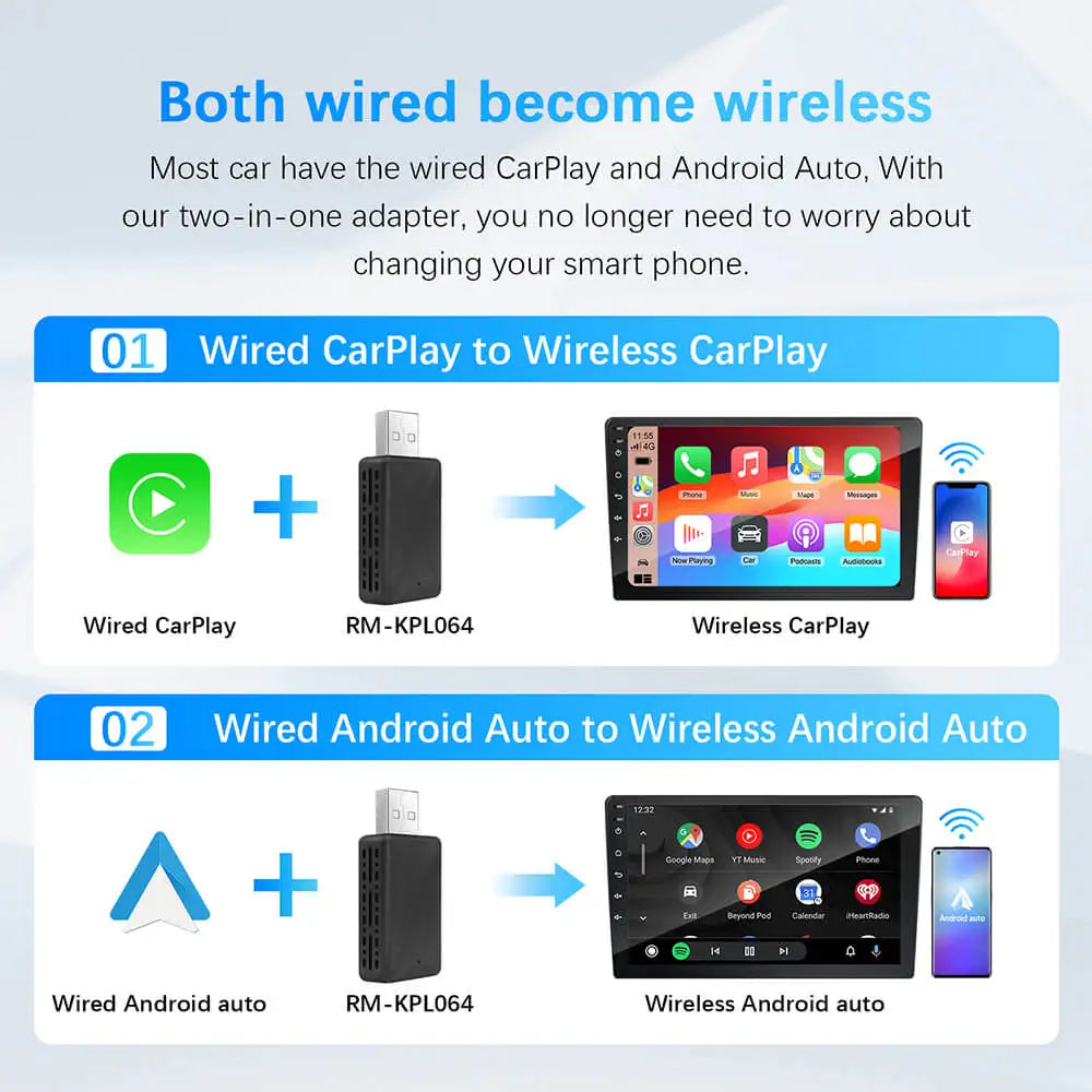 CarPlay Android Auto Adaptateur usb