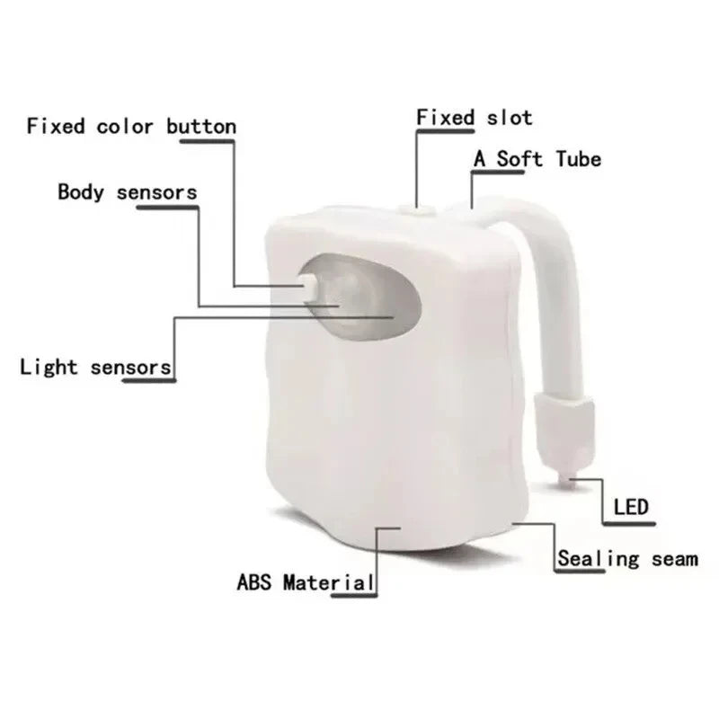 Lampe LED sans fil pour toilette