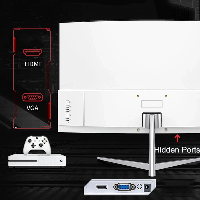 écran de jeu incurvé 75Hz 24 pouces