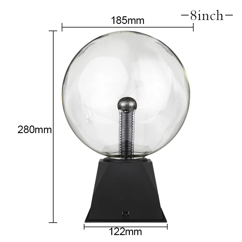 Lampe boule de plasma en cristal magique
