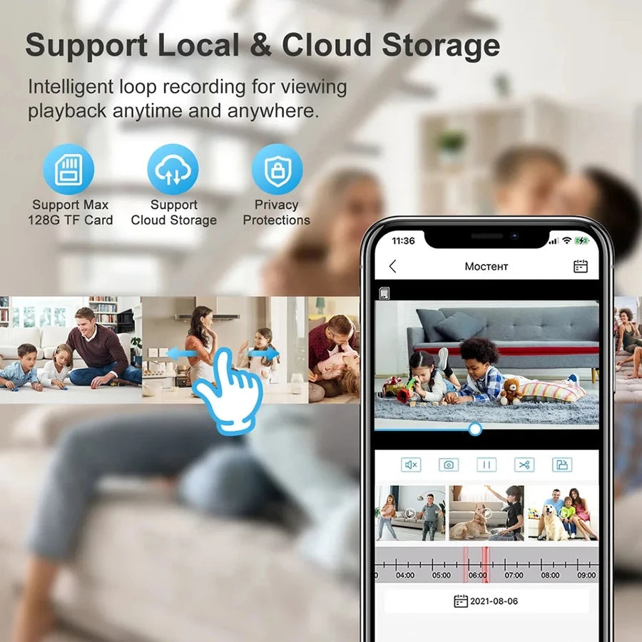 Caméra de surveillance couleur E27