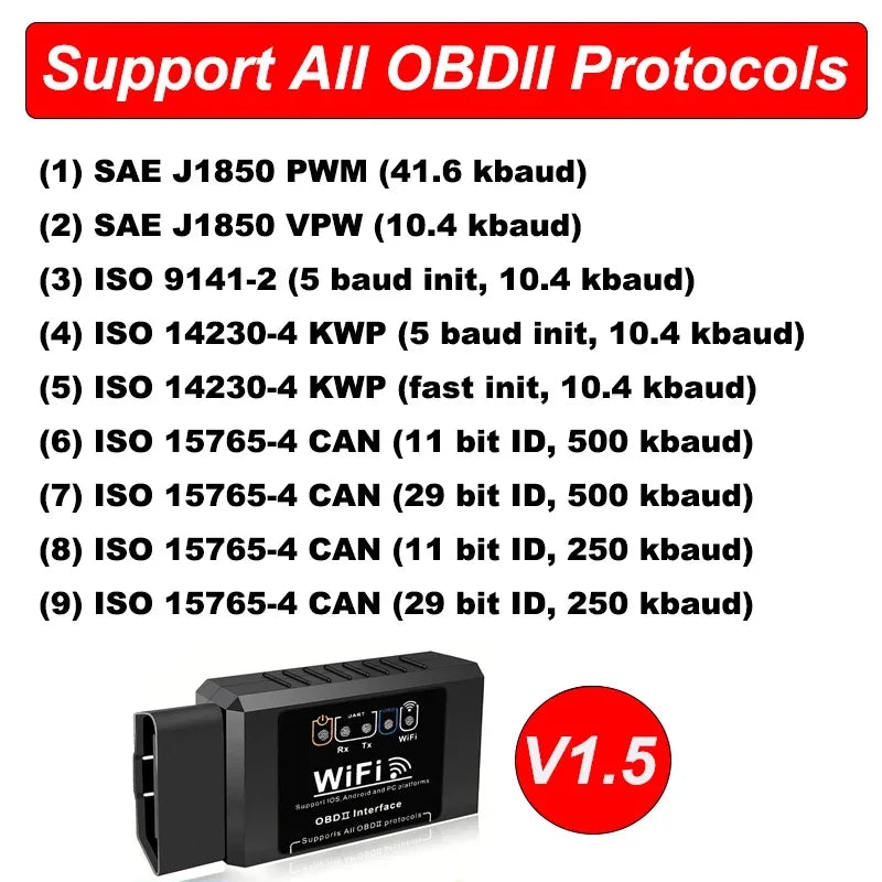 Lecteur de codes OBD2 WiFi