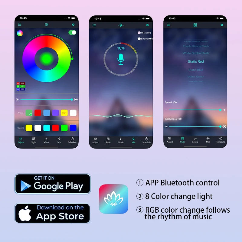 Bande lumineuse LED pour voiture