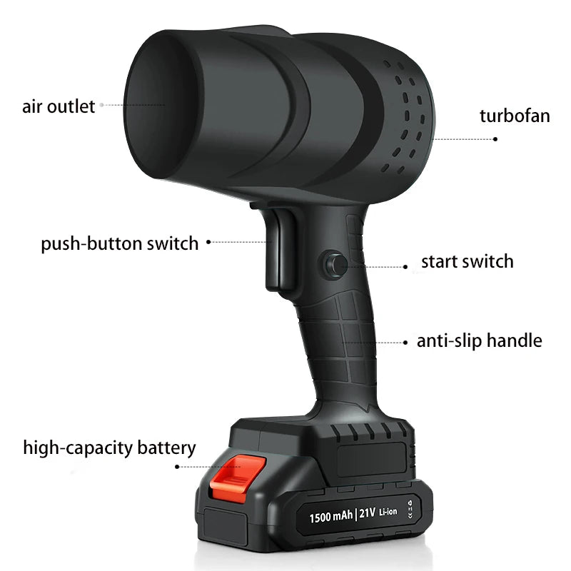 Souffleur d'air électrique sans fil 120 km/h