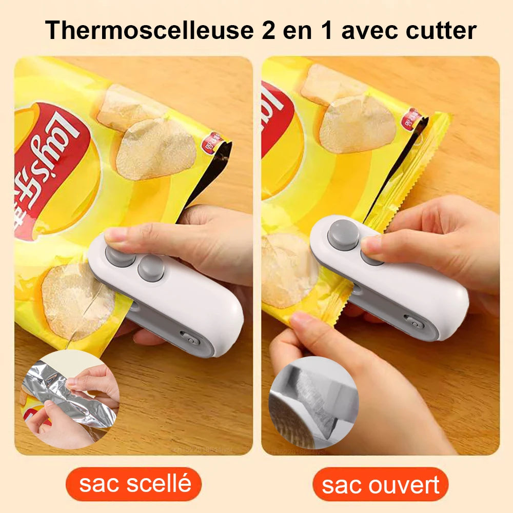 Mini machine à sceller les sacs alimentaires en plastique