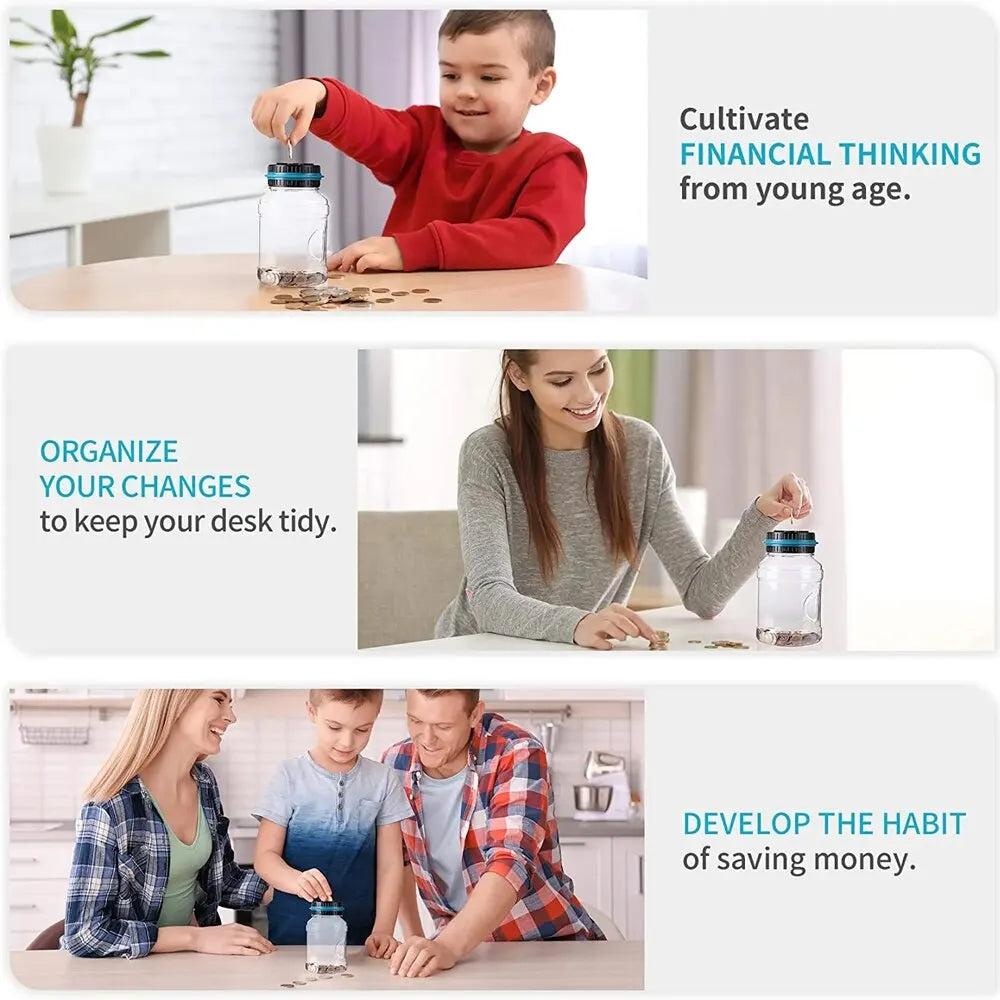 Tirelire électronique avec écran LCD numérique