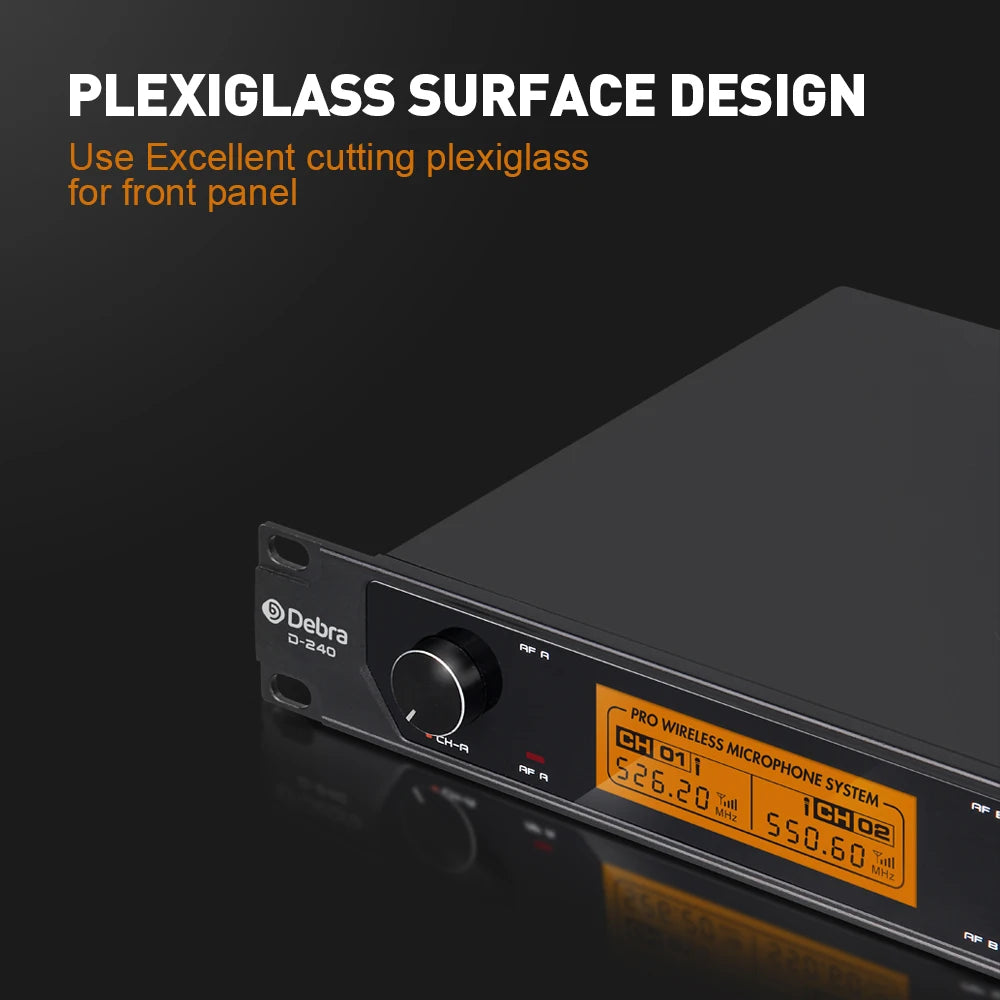 Microphone sans fil UHF 4 canaux D-240