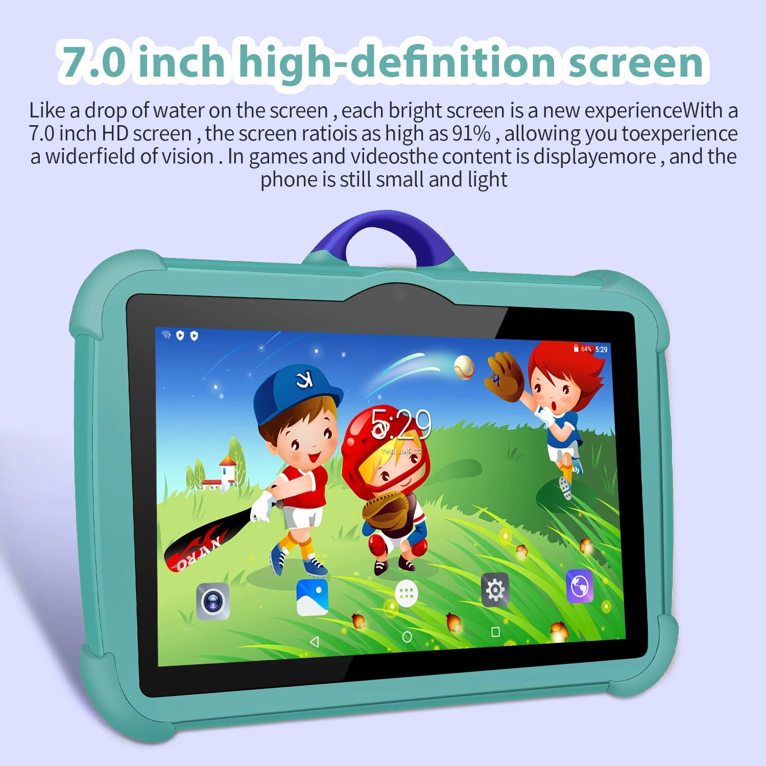 Tablette pour enfants de 7 pouces avec Android 13