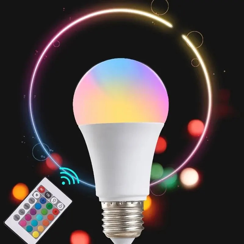 Ampoule LED multicolore RGB