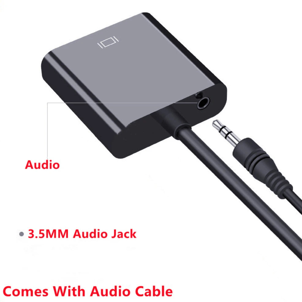 Câble convertisseur HDMI vers VGA HD 1080P